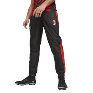 Calça Milan 2023/24 Puma Pré-Jogo Masculina - Preta/Vermelha