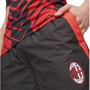 Calça Milan 2023/24 Puma Pré-Jogo Masculina - Preta/Vermelha