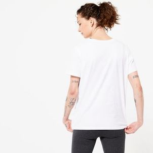 Camiseta Feminina de Ginástica Essentiel Domyos