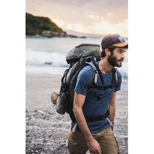 Camiseta Masculina Trilha Trekking Merino Quechua Azul