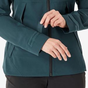 Jaqueta Feminina Trilha 500 Impermeável Quechua Azul