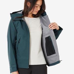 Jaqueta Feminina Trilha 500 Impermeável Quechua Azul