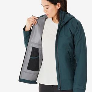 Jaqueta Feminina Trilha 500 Impermeável Quechua Azul