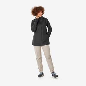 Jaqueta Feminina Trilha 500 Impermeável Quechua Preta