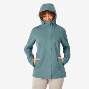 Jaqueta Feminina Trilha 500 Impermeável Quechua Azul