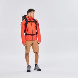Jaqueta Masculina Trilha 500 Impermeável Quechua Laranja