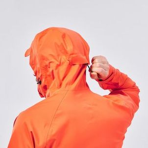 Jaqueta Masculina Trilha 500 Impermeável Quechua Laranja