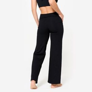 Calça Feminina Suave Cintura Alta de Yoga Preta