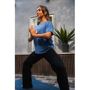 Calça Feminina Suave Cintura Alta de Yoga Preta