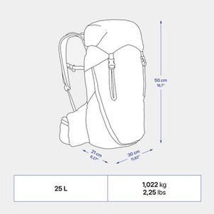 Mochila Trilha Trekking 900 25L Quechua Azul