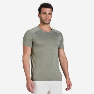Camiseta Masculina de Treino Domyos 100 Caqui