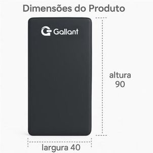 Colchonete Esportivo Ginastica 0,90 X 0,40 X 0,04 cm Preto Gallant (GTY10EV01B-PT)