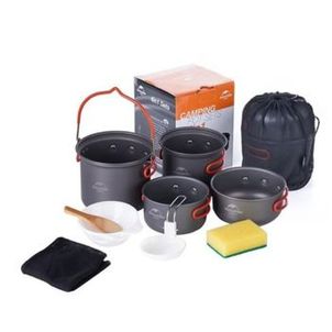 Kit de Panelas Naturehike 4 pecas Mountain Cook - Nova Versão
