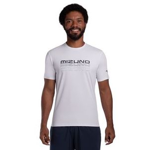 Camiseta de Corrida Masculina Mizuno Focus Stamp P Branco