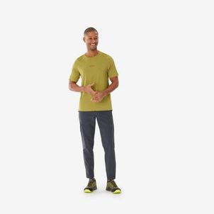 Camiseta Masculina Trilha Trekking MH 500 Quechua Caqui