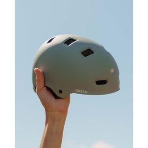 Capacete de Patins MF500 Oxelo Caqui