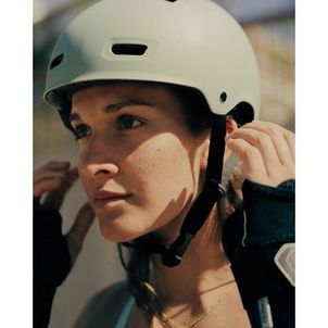 Capacete de Patins MF500 Oxelo Caqui