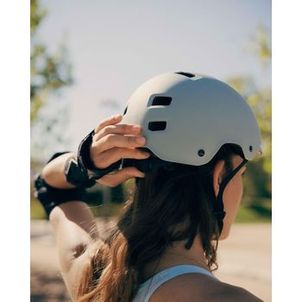 Capacete de Patins MF500 Oxelo Caqui