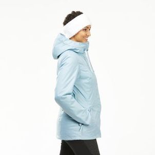 Jaqueta Feminina Trilha 500 Impermeável Térmica Quechua Azul