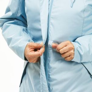 Jaqueta Feminina Trilha 500 Impermeável Térmica Quechua Azul