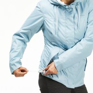 Jaqueta Feminina Trilha 500 Impermeável Térmica Quechua Azul