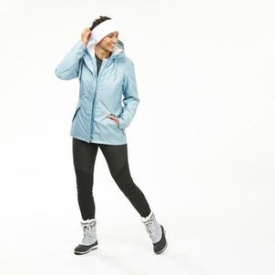 Jaqueta Feminina Trilha 500 Impermeável Térmica Quechua Azul