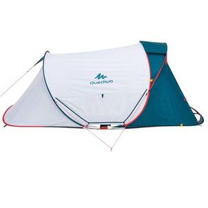 Barraca de Camping 2 Seconds 2XL Fresh & Black para 2 pessoas Quechua