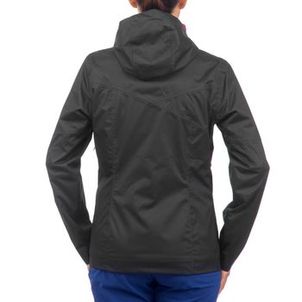 Jaqueta Feminina de Trilha Impermeável MH100 Quechua-preta
