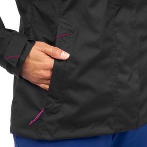 Jaqueta Feminina de Trilha Impermeável MH100 Quechua-preta