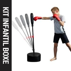 Kit Bola de Boxe Júnior + Luvas de Boxe 4oz Outshock