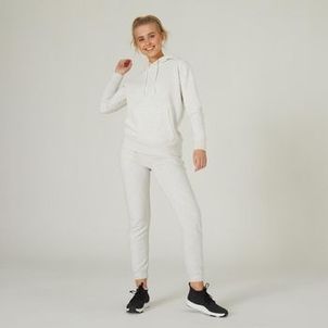 Moletom Feminino de Treino Domyos Branco