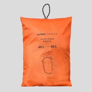 Capa de Mochila Trilha Trekking 40-60 Litros Laranja