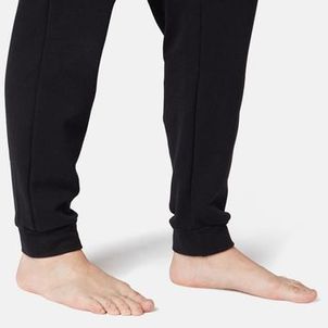 Calça Masculina de Ginástica Moletom Flanelada Domyos Preto