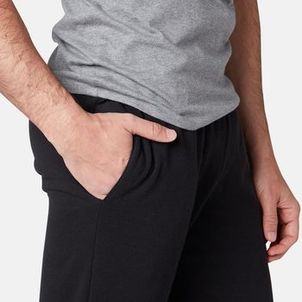 Calça Masculina de Ginástica Moletom Flanelada Domyos Preto