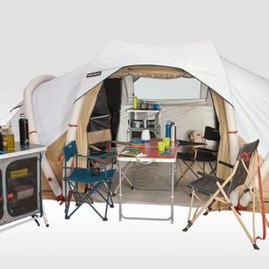 Barraca de Camping Air Seconds 4.2 Fresh & Black Quechua