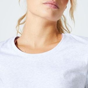 Camiseta Feminina de Ginástica Essentiel Domyos