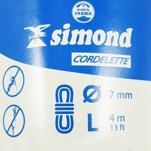 Cordelete Montanhismo e Escalada 7mm X 4m - Simond Preta