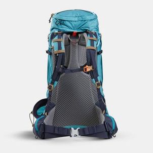 Mochila Feminina Trilha trekking MT 500 Air 45+10 litros turquesa