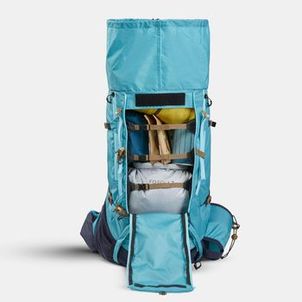 Mochila Feminina Trilha trekking MT 500 Air 45+10 litros turquesa