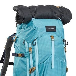 Mochila Feminina Trilha trekking MT 500 Air 45+10 litros turquesa