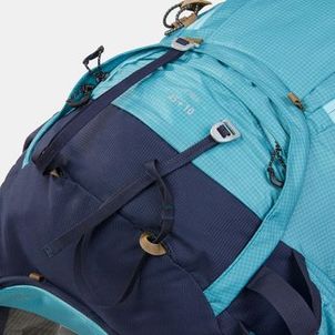 Mochila Feminina Trilha trekking MT 500 Air 45+10 litros turquesa