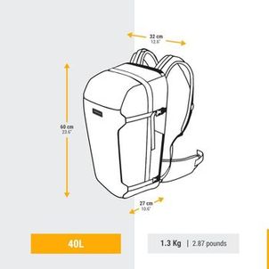 Mochila Viagem 500 Travel 40 Litros Laranja