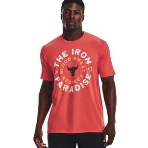 Camiseta Under Armour Project Rock Iron Circle Masculina - Vermelha