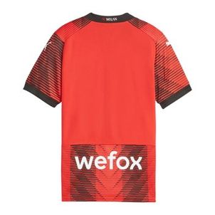 Camisa Milan 23/24 Puma Home Infantil - Vermelha/Preta