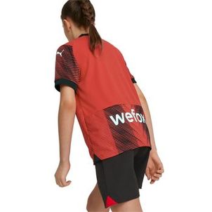 Camisa Milan 23/24 Puma Home Infantil - Vermelha/Preta