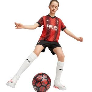 Camisa Milan 23/24 Puma Home Infantil - Vermelha/Preta