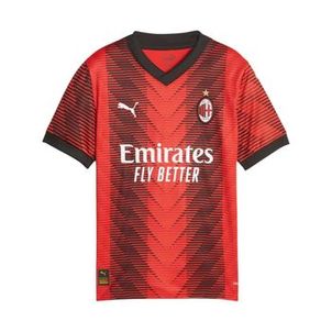Camisa Milan 23/24 Puma Home Infantil - Vermelha/Preta