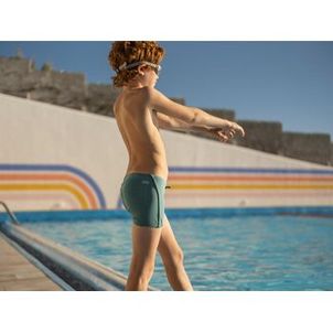 Sunga Boxer Infantil de Natação 100 Plus Nabaiji