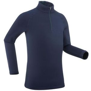 Blusa segunda pele infantil Ski 500 1/2 ziper térmica Azul
