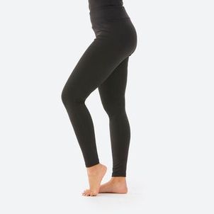 Calça Segunda Pele Feminina Ski Timeless 500 Térmica Preto